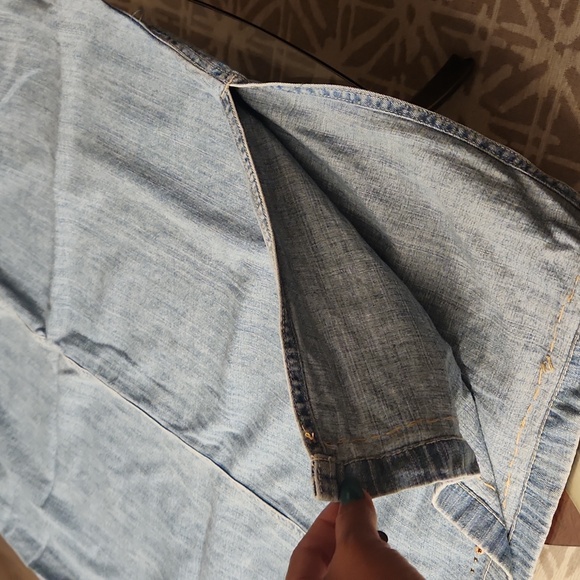 VINTAGE ALFRED DUNNER MIDI/MAXI SKIRT JEANS - Picture 4 of 6